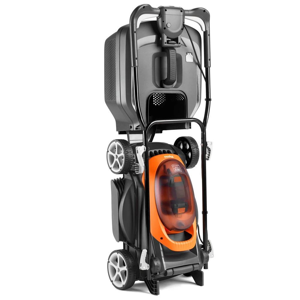 Flymo UltraStore 340R Li 36V Push Cordless Lawn Mower With Rear Roller (with 2 X 2.5Ah 18V Batteries & Chargers) 9 Flymo UltraStore 340R Li 36V Push Cordless Lawn Mower With Rear Roller (with 2 X 2.5Ah 18V Batteries & Chargers) - Image 7