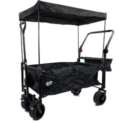 GardenTek GTW330 90kg / 120L Folding Festival Trolley With Canopy -Garden Tool Store gardentek gtw330 festival trolley angle 2