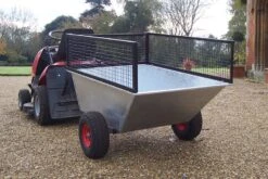 SCH GDTT/GALV 500kg Galvanised Tipping Dump Trailer With Wide Profile Wheels -Garden Tool Store gdtt galvextensionsides