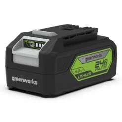 GreenWorks GD24LT33K4 33cm 24V Cordless Grass Trimmer / Lawn Edger (with 4Ah Battery & 2A Charger) -Garden Tool Store greenworks 24v 4ah battery 4