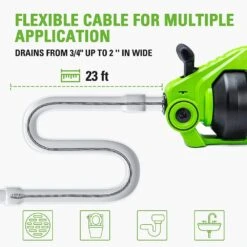 GreenWorks G24DA 24V Drain Auger (Bare Tool) 13 GreenWorks G24DA 24V Drain Auger (Bare Tool) -Garden Tool Store greenworks 24v drain auger cable