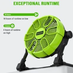 GreenWorks G24FAN 24V Fan (Bare Tool) -Garden Tool Store greenworks 24v fan run