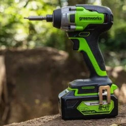 GreenWorks GD24ID3 Brushless 24V Impact Driver (Bare Tool) -Garden Tool Store greenworks 24v impact driver lifestyle