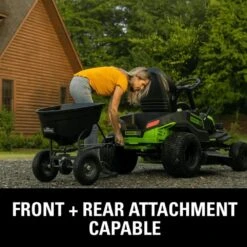 GreenWorks Pro GD60CRT106 CrossoverT 106cm/42" 60V Battery-Powered Side Discharge / Mulching Lawn Tractor -Garden Tool Store greenworks 60v crossovert attachments