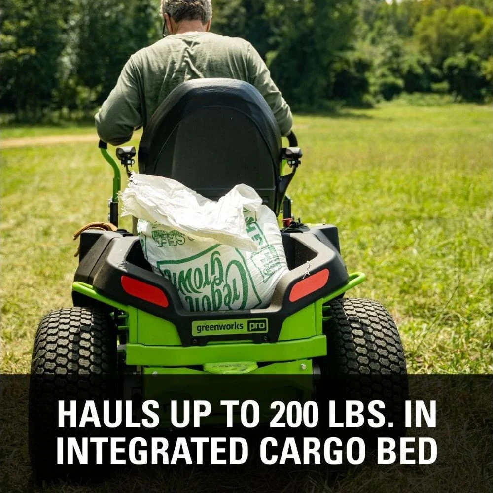 GreenWorks Pro GD60CRZ106 CrossoverZ 60V Battery-Powered Zero-Turn Ride-On Lawn Mower (Bundle Builder) 9 GreenWorks Pro GD60CRZ106 CrossoverZ 60V Battery-Powered Zero-Turn Ride-On Lawn Mower (Bundle Builder) - Image 7