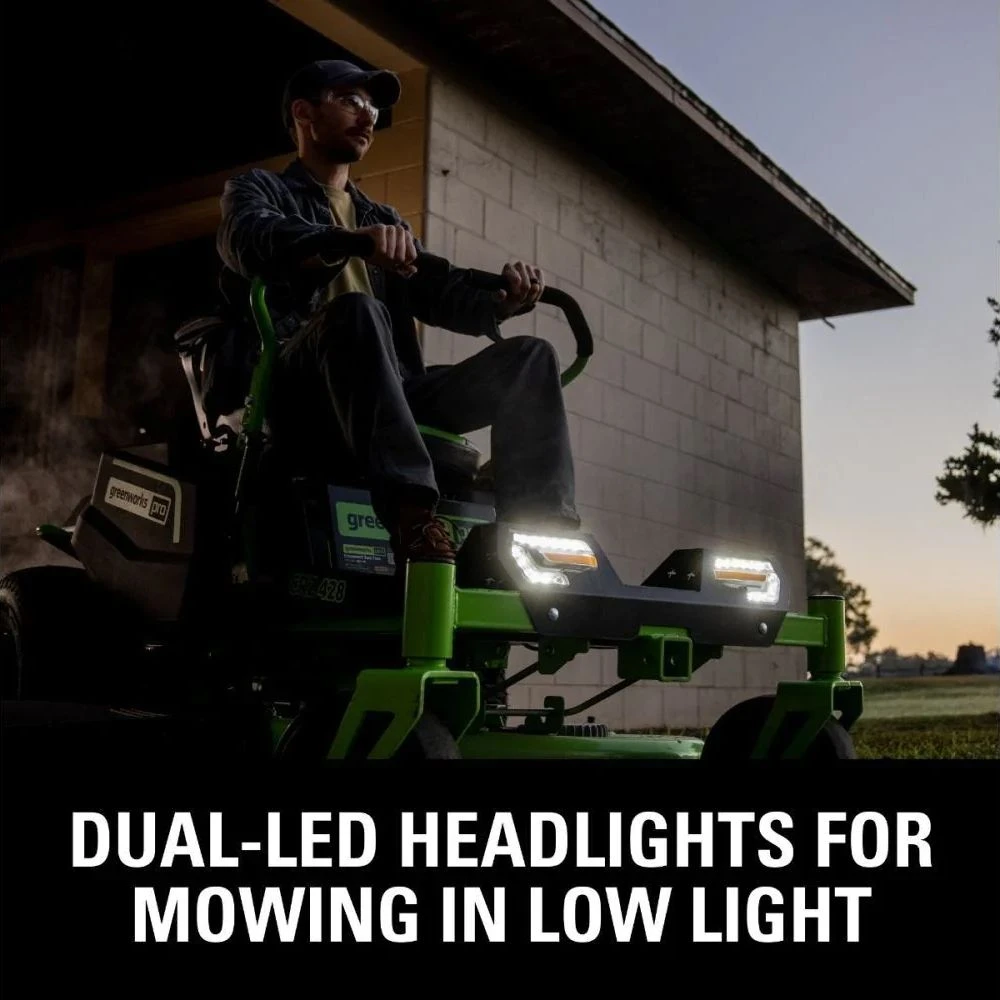 GreenWorks Pro GD60CRZ106 CrossoverZ 60V Battery-Powered Zero-Turn Ride-On Lawn Mower (Bundle Builder) 10 GreenWorks Pro GD60CRZ106 CrossoverZ 60V Battery-Powered Zero-Turn Ride-On Lawn Mower (Bundle Builder) - Image 8