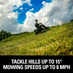 GreenWorks Pro GD60CRZ106 CrossoverZ 60V Battery-Powered Zero-Turn Ride-On Lawn Mower -Garden Tool Store greenworks 60v crossoverz slopes