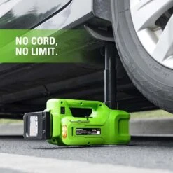 GreenWorks G24JACK 24V Cordless Car Jack (Bare Tool) -Garden Tool Store greenworks car jack no cord