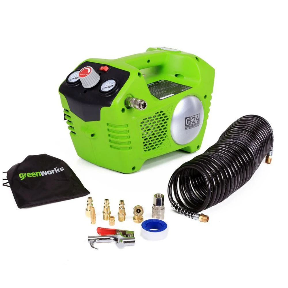 GreenWorks G24AC 24V Cordless Air Compressor (Bare Tool) 4 GreenWorks G24AC 24V Cordless Air Compressor (Bare Tool) - Image 2
