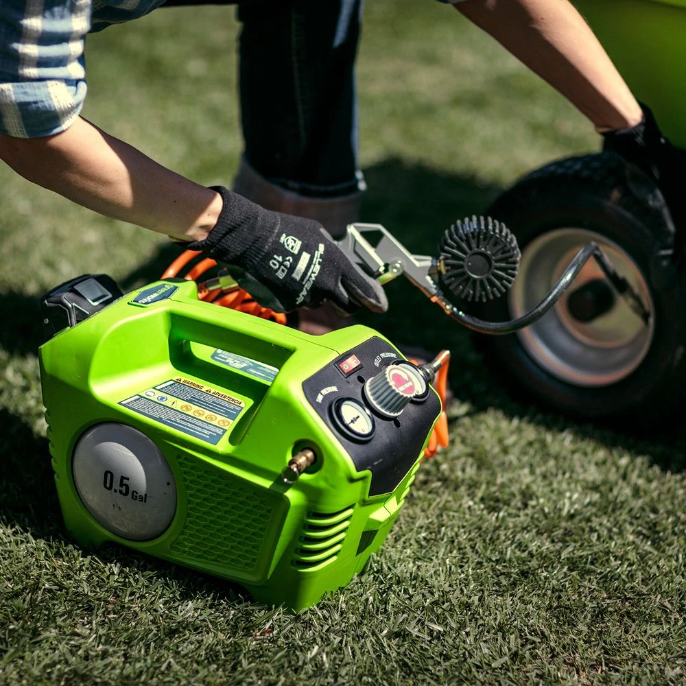 GreenWorks G24AC 24V Cordless Air Compressor (Bare Tool) 5 GreenWorks G24AC 24V Cordless Air Compressor (Bare Tool) - Image 3