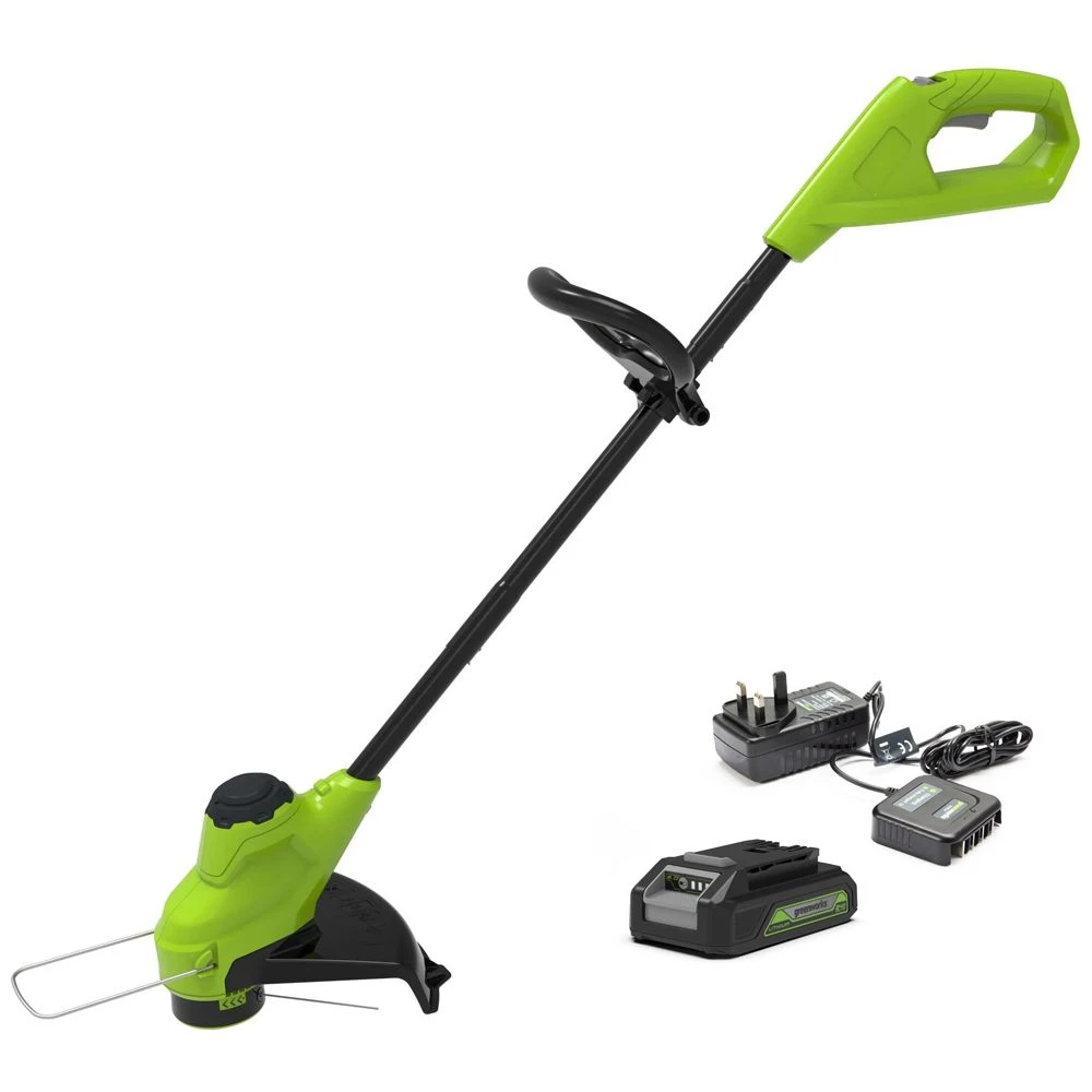 GreenWorks G24LT25K2 25cm 24V Cordless Grass Trimmer (with 2Ah Battery & 0.5A Economy Charger) (Bundle Builder) 3 GreenWorks G24LT25K2 25cm 24V Cordless Grass Trimmer (with 2Ah Battery & 0.5A Economy Charger) (Bundle Builder)