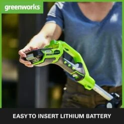 GreenWorks G24LT30M Deluxe 24V Cordless Grass Trimmer / Lawn Edger (Bare Tool) -Garden Tool Store greenworks g24lt30m battery