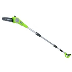 GreenWorks G24PS20K2 24V Cordless Pole Saw (with 2Ah Battery And Charger) (Bundle Builder) -Garden Tool Store greenworks g24ps20 5 1 1
