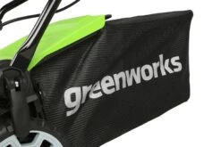 GreenWorks G24X2LM41K4X 3-in-1 41cm 48V Push Cordless Lawn Mower (with 2 X 4Ah 24V Batteries & Twin Charger) -Garden Tool Store greenworks g24x2lm36k2x lawnmower grass bag 1 4 1