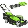 GreenWorks G24X2LM41K2X 3-in-1 41cm 48V Push Cordless Lawn Mower (with 2 X 2Ah 24V Batteries & Twin Charger) (Bundle Builder) -Garden Tool Store greenworks g24x2lm41k2x lawnmower kit 2