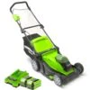GreenWorks G40LM41K2X 2-in-1 G-MAX 40V Push Cordless Lawn Mower (with 2 X 2Ah Batteries And 2A Charger)