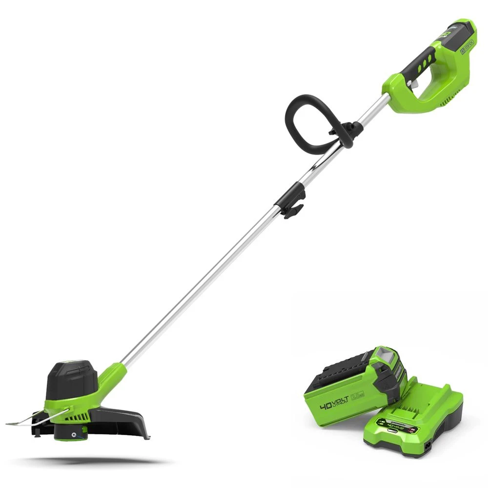 GreenWorks G40LTK2 G-MAX 40V Front Mount Cordless Grass Trimmer (with 1 X 2Ah Battery And 2A Charger) (Bundle Builder) 3 GreenWorks G40LTK2 G-MAX 40V Front Mount Cordless Grass Trimmer (with 1 X 2Ah Battery And 2A Charger) (Bundle Builder)