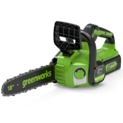 GreenWorks GD24CS30K4 DigiPro 24V Cordless Chainsaw (with 4Ah Battery & Charger) (Bundle Builder) -Garden Tool Store greenworks gd24cs30 chainsaw 1 1