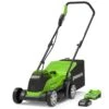 GreenWorks GD24LM33K2 33cm Brushless 24V Push Cordless Lawn Mower (with 2Ah Battery & 2A Charger) 2 GreenWorks GD24LM33K2 33cm Brushless 24V Push Cordless Lawn Mower (with 2Ah Battery & 2A Charger) -Garden Tool Store greenworks gd24lm33k2 lawnmower 1