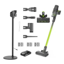 GreenWorks GD24SVK4D Deluxe 24V Cordless Stick Vacuum (with 4Ah Battery & Super Stand Charger)