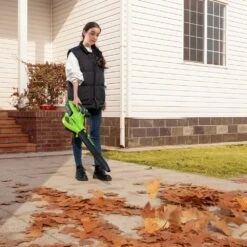 GreenWorks GD40BVIIK2X G-MAX DigiPro 40V Cordless Blower / Vacuum (2 X 2Ah Batteries & 2A Standard Charger) (Bundle Builder) -Garden Tool Store greenworks gd40bvii lifestyle 2 1 1