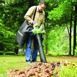 GreenWorks GD40BVIIK2X G-MAX DigiPro 40V Cordless Blower / Vacuum (2 X 2Ah Batteries & 2A Standard Charger) (Bundle Builder) -Garden Tool Store greenworks gd40bvk2 blower vac lifestyle 1