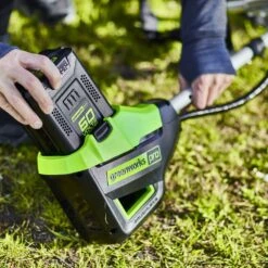 GreenWorks Pro GD60BCB 60V Cordless Brush Cutter (Bare Tool) 13 GreenWorks Pro GD60BCB 60V Cordless Brush Cutter (Bare Tool) -Garden Tool Store greenworks gd60bcb lifestyle 4