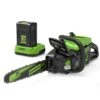 GreenWorks Pro GD60CS40K4 60V Cordless Chainsaw (with 4Ah Battery & 2A Charger) -Garden Tool Store greenworks gd60cs40k4 chainsaw kit