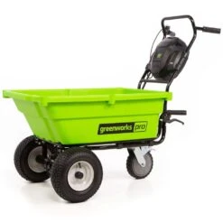 GreenWorks Pro GD60GC 100kg 60V Garden Cart (Tool Only) 15 GreenWorks Pro GD60GC 100kg 60V Garden Cart (Tool Only) -Garden Tool Store greenworks gd60gc 60v cart angle
