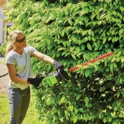 GreenWorks Pro GD60HT66 60V Cordless Hedge Trimmer (Bare Tool) (Bundle Builder) -Garden Tool Store greenworks gd60ht66 hedge trimmer lifestyle 1 1 1