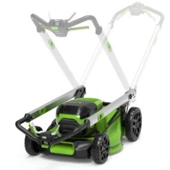 GreenWorks Pro GD60LM46SPK4 4-in-1 60V Variable Speed Cordless Lawn Mower (with 4Ah Battery & Charger) 18 GreenWorks Pro GD60LM46SPK4 4-in-1 60V Variable Speed Cordless Lawn Mower (with 4Ah Battery & Charger) -Garden Tool Store greenworks gd60lm46sp feature folding handles 1 1
