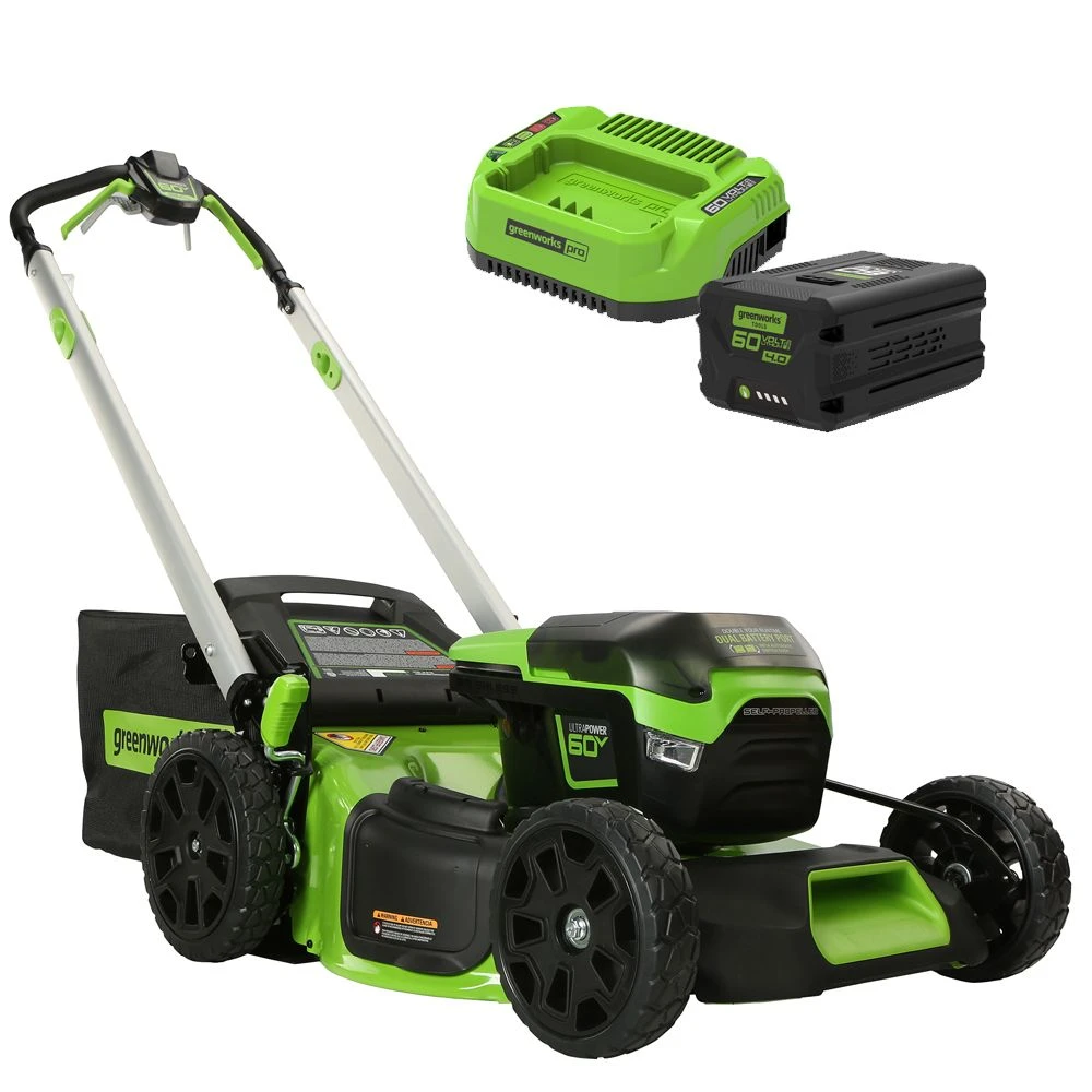 GreenWorks Pro GD60LM51SPK4 4-in-1 60V Variable Speed Self-Propelled Cordless Lawn Mower (with 4Ah Battery & 2A Charger) 3 GreenWorks Pro GD60LM51SPK4 4-in-1 60V Variable Speed Self-Propelled Cordless Lawn Mower (with 4Ah Battery & 2A Charger)