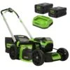 GreenWorks Pro GD60LM51SPK4 4-in-1 60V Variable Speed Self-Propelled Cordless Lawn Mower (with 2 X 4Ah Batteries & 2A Charger) -Garden Tool Store greenworks gd60lm51spk4x lawnmower kit 1