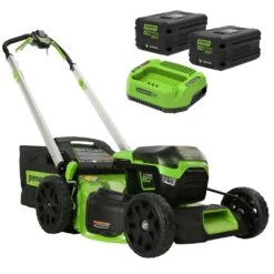 GreenWorks Pro GD60LM51SPK4 4-in-1 60V Variable Speed Self-Propelled Cordless Lawn Mower (with 2 X 4Ah Batteries & 2A Charger)