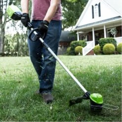 GreenWorks Pro GD60LT 60V Cordless Grass Trimmer (Bare Tool) -Garden Tool Store greenworks gd60lt line trimmer lifestyle