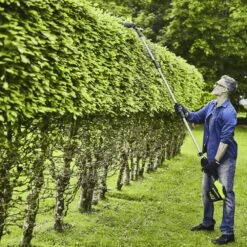 GreenWorks Pro GD60PHT51 60V Cordless Long Reach Hedge Trimmer (Bare Tool) -Garden Tool Store greenworks gd60pht51 lifetstyle 2 1