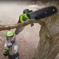 GreenWorks Pro GD60PS25 60V Cordless Polesaw (Bare Tool) (Bundle Builder) -Garden Tool Store greenworks gd60ps lifestyle 1