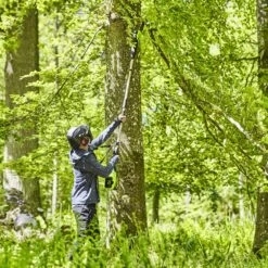 GreenWorks Pro GD60PS25 60V Cordless Polesaw (Bare Tool) -Garden Tool Store greenworks gd60ps25 pole pruner lifestyle 2