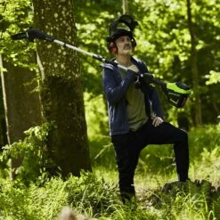 GreenWorks Pro GD60PS25 60V Cordless Polesaw (Bare Tool) -Garden Tool Store greenworks gd60ps25 pole pruner lifestyle 6