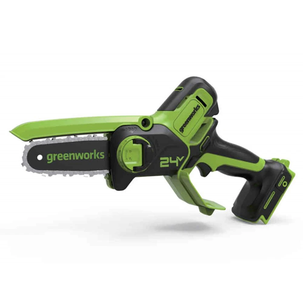 GreenWorks G24MCS10 24V Cordless Mini Pruning Chainsaw (Bare Tool) 4 GreenWorks G24MCS10 24V Cordless Mini Pruning Chainsaw (Bare Tool) - Image 2