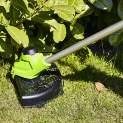 GreenWorks G40T5K2 G-MAX 40V Cordless Grass Trimmer / Edger (with 1 X 2Ah Battery And 2A Charger) (Bundle Builder) -Garden Tool Store greenworks gwg40t5 grass trimmer lifestyle 3 1 1