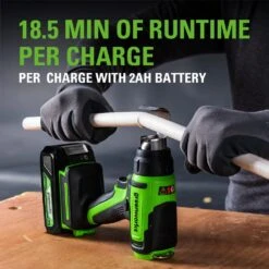 GreenWorks G24HG 24V Heat Gun (Bare Tool) -Garden Tool Store greenworks heat gun runtime