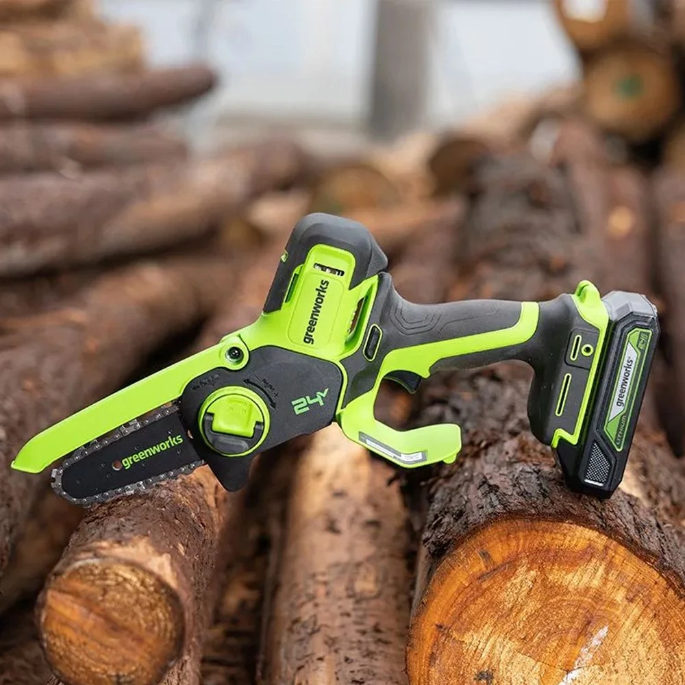 GreenWorks G24MCS10 24V Cordless Mini Pruning Chainsaw (Bare Tool) 7 GreenWorks G24MCS10 24V Cordless Mini Pruning Chainsaw (Bare Tool) - Image 5