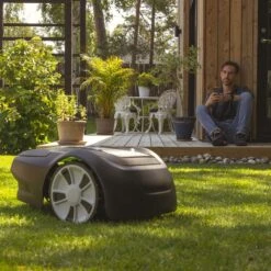 GreenWorks Optimow® 4 Robotic Lawn Mower -Garden Tool Store greenworks optimow4 smartphone