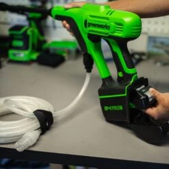 GreenWorks G24PWK4 24V Cordless Pressure Washer (with 4Ah Battery & Charger) (Bundle Builder) -Garden Tool Store gwg24pw lifestyle 3 1 1