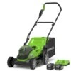 GreenWorks G24X2LM36K4X 3-in-1 36cm 48V Push Cordless Lawn Mower (with 2 X 4Ah 24V Batteries & Twin Charger) -Garden Tool Store gwg24x2lm36k4x 1