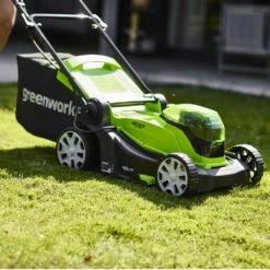 GreenWorks G24X2LM41K2X 3-in-1 41cm 48V Push Cordless Lawn Mower (with 2 X 2Ah 24V Batteries & Twin Charger) -Garden Tool Store gwg24x2lm41k2 6
