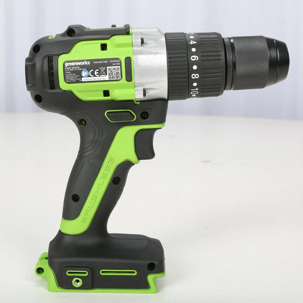 GreenWorks GD24DD60K2 Brushless 24V Drill Driver 60Nm (with 2Ah Battery & Charger) 8 GreenWorks GD24DD60K2 Brushless 24V Drill Driver 60Nm (with 2Ah Battery & Charger) - Image 6