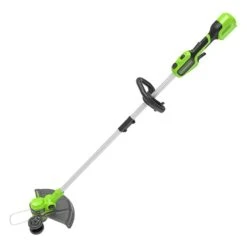 GreenWorks GD24LT33K4 33cm 24V Cordless Grass Trimmer / Lawn Edger (with 4Ah Battery & 2A Charger) -Garden Tool Store gwgd24lt33k4 tool