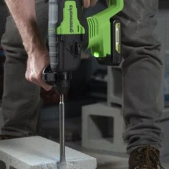 GreenWorks GD24SDS1 Brushless 24V Hammer Drill 1.2J (Bare Tool) -Garden Tool Store gwgd24sds1 3